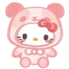 Стикер 24 Смайлы Hello Kitty и Kuromi
