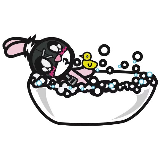 🚿 Стикер «Sadoconejubi» для Telegram