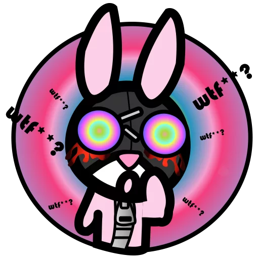 😱 Стикер «Sadoconejubi» для Telegram