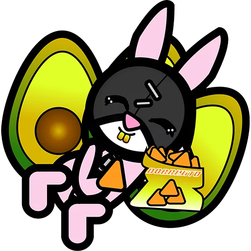 🥑 Стикер «Sadoconejubi» для Telegram