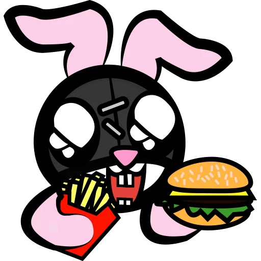 🍔 Стикер «Sadoconejubi» для Telegram