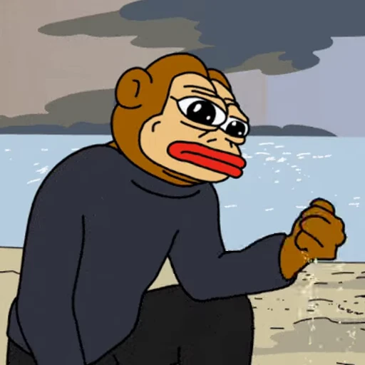 🐵 Стикер «Sad Pepe» для Telegram