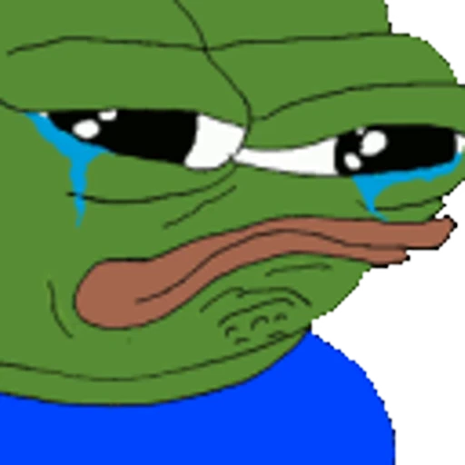 😣 Стикер «Sad Pepe» для Telegram