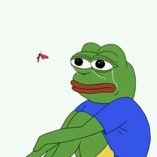 🦋 Стикер «Sad Pepe» для Telegram