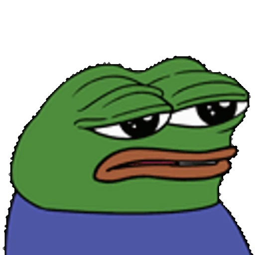 😕 Стикер «Sad Pepe» для Telegram