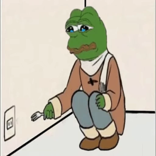 🍴 Стикер «Sad Pepe» для Telegram