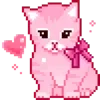 Стикер 5 ❤️ pixel ♡ - пиксельные смайлики