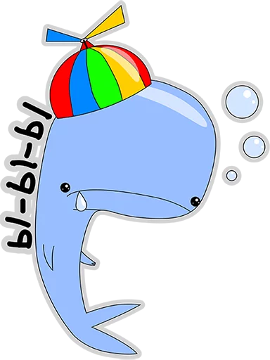 😢 Стикер «BlueWhale» для Telegram