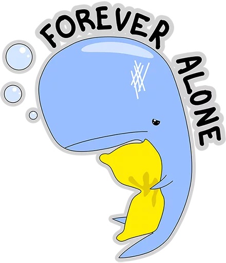 😔 Стикер «BlueWhale» для Telegram