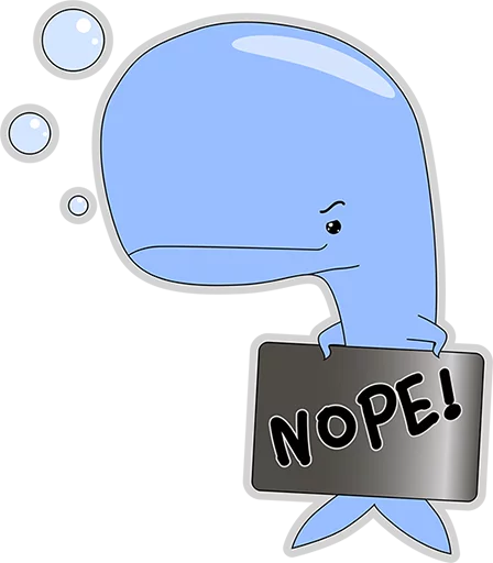 😔 Стикер «BlueWhale» для Telegram