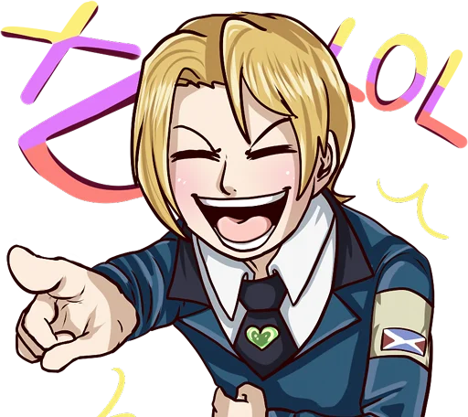 😂 Стикер «Youjo Senki» для Telegram