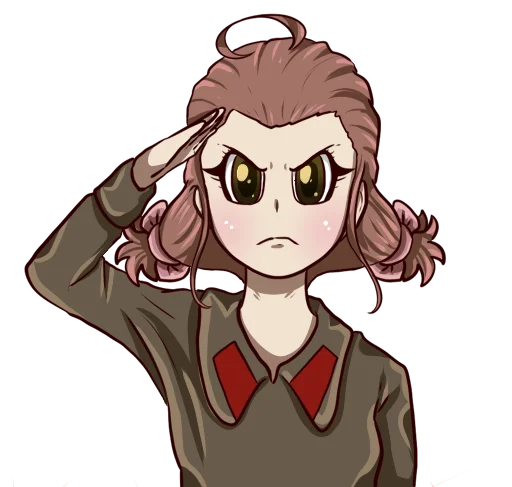 😠 Стикер «Youjo Senki» для Telegram