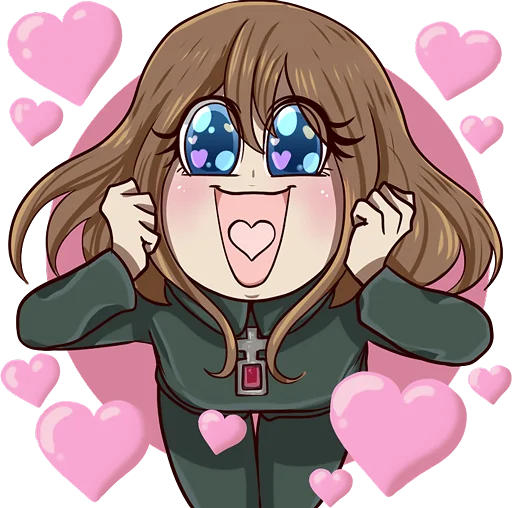 ❤️ Стикер «Youjo Senki» для Telegram