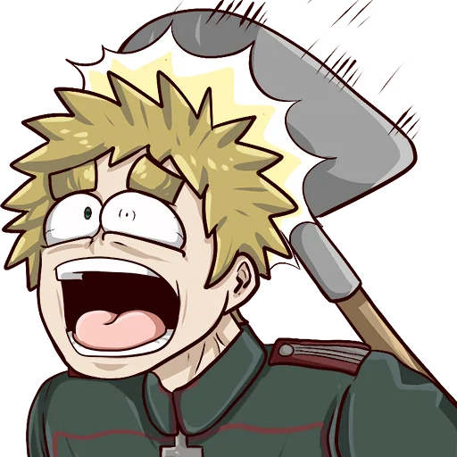 😰 Стикер «Youjo Senki» для Telegram