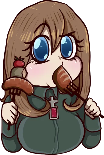 🤨 Стикер «Youjo Senki» для Telegram