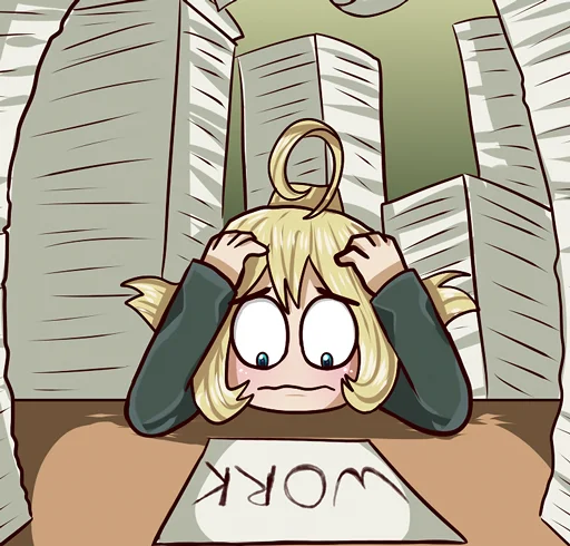 😨 Стикер «Youjo Senki» для Telegram