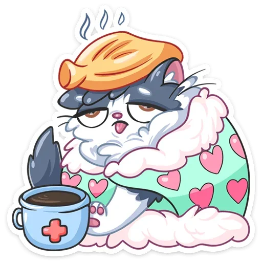 🤒 Стикер «Серый Сахарок» для Telegram