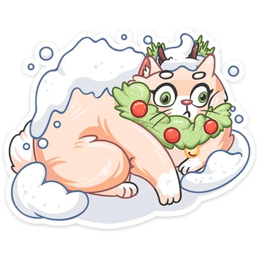 😫 Стикер «Новогодний Сахарок» для Telegram