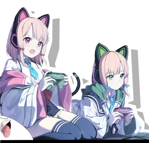 😍 Стикер «Midori & Momoi Blue Archive» для Telegram