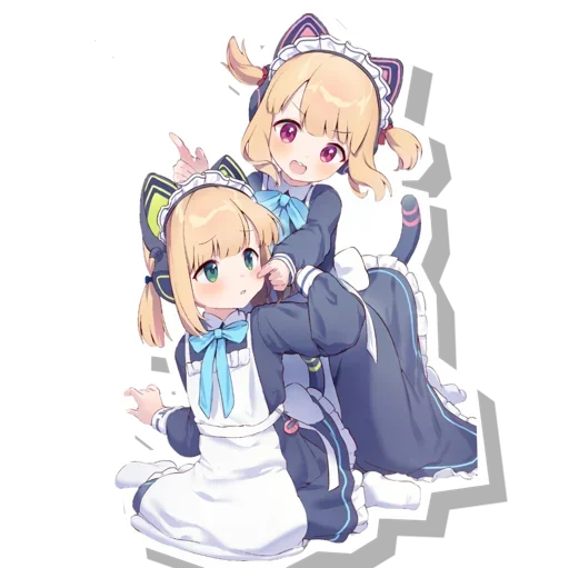 😍 Стикер «Midori & Momoi Blue Archive» для Telegram
