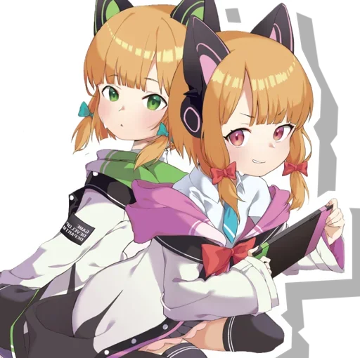 😍 Стикер «Midori & Momoi Blue Archive» для Telegram
