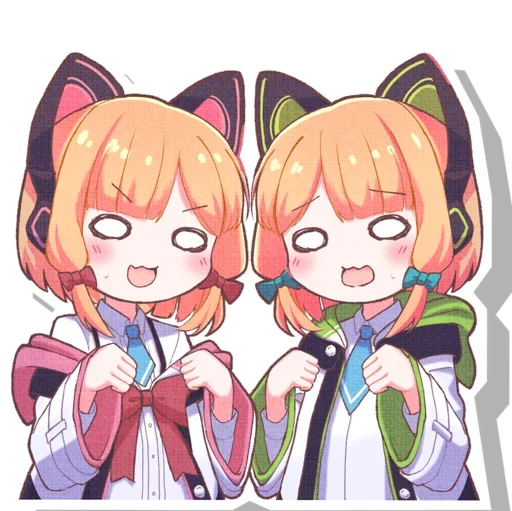 😍 Стикер «Midori & Momoi Blue Archive» для Telegram