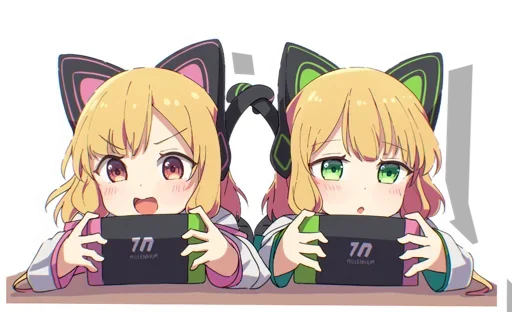 😍 Стикер «Midori & Momoi Blue Archive» для Telegram