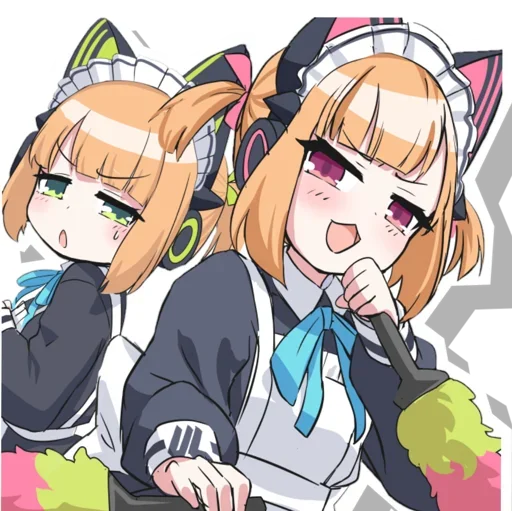 😍 Стикер «Midori & Momoi Blue Archive» для Telegram