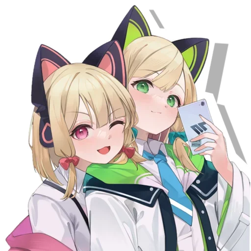 😍 Стикер «Midori & Momoi Blue Archive» для Telegram