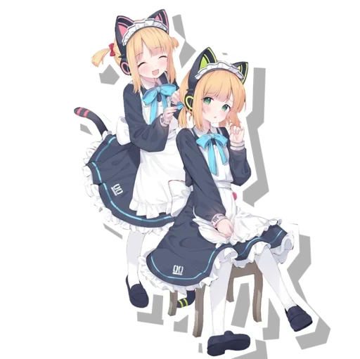 😍 Стикер «Midori & Momoi Blue Archive» для Telegram