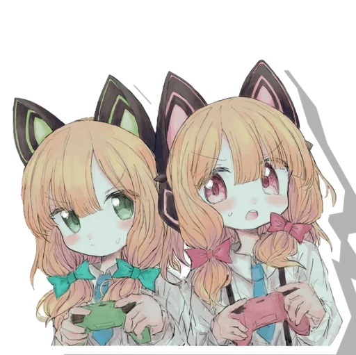 😍 Стикер «Midori & Momoi Blue Archive» для Telegram