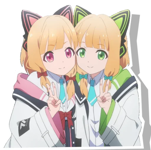 😍 Стикер «Midori & Momoi Blue Archive» для Telegram