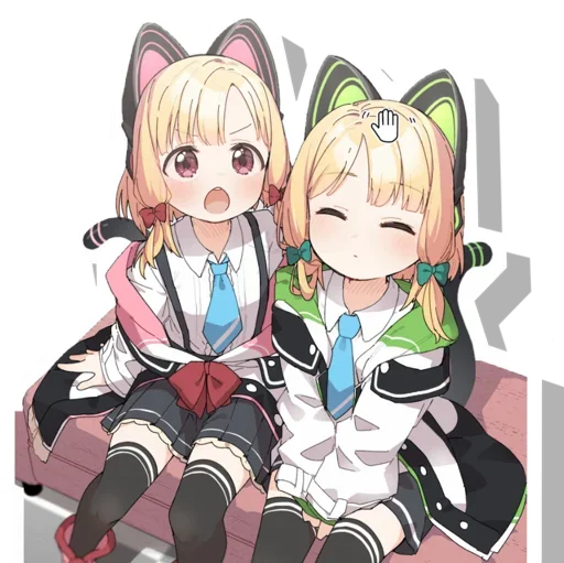 😍 Стикер «Midori & Momoi Blue Archive» для Telegram