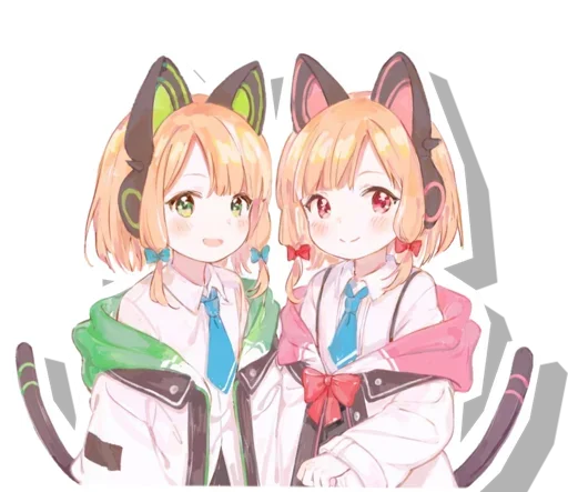 😍 Стикер «Midori & Momoi Blue Archive» для Telegram