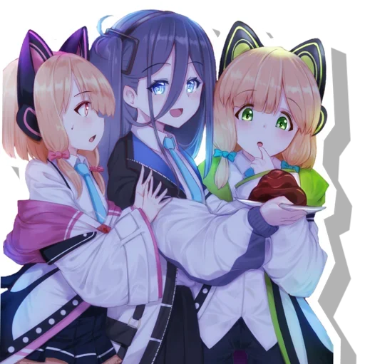 😍 Стикер «Midori & Momoi Blue Archive» для Telegram