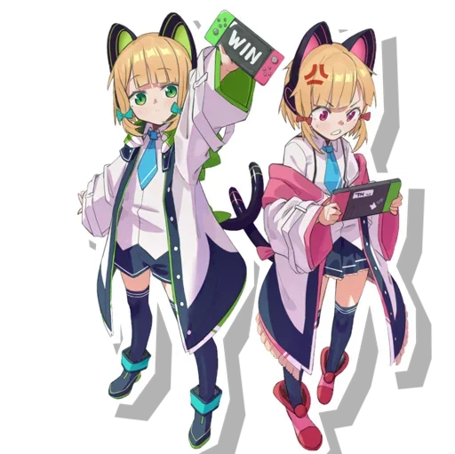 😍 Стикер «Midori & Momoi Blue Archive» для Telegram