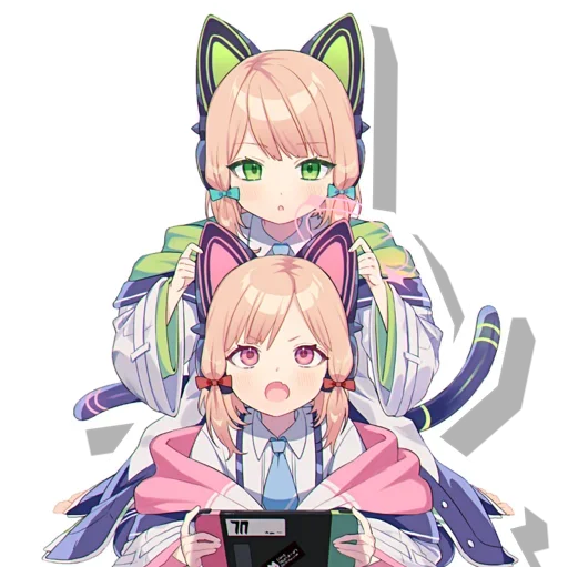 😍 Стикер «Midori & Momoi Blue Archive» для Telegram