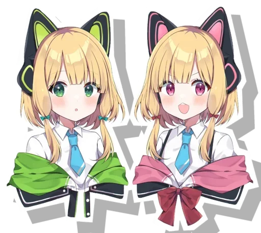 😍 Стикер «Midori & Momoi Blue Archive» для Telegram