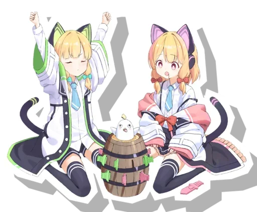 😍 Стикер «Midori & Momoi Blue Archive» для Telegram