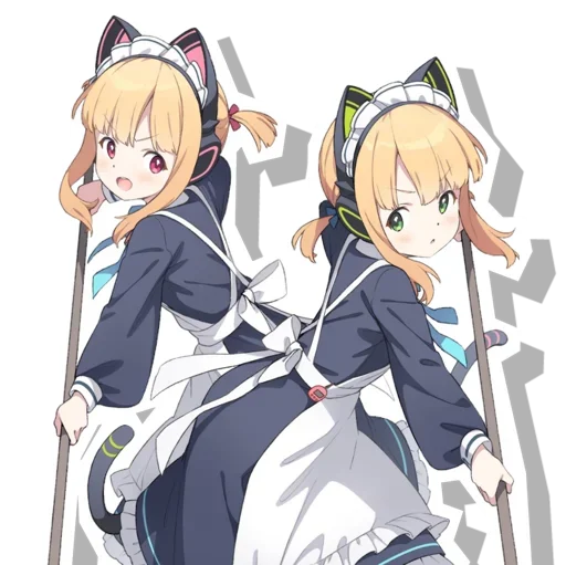 😍 Стикер «Midori & Momoi Blue Archive» для Telegram
