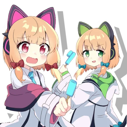 😍 Стикер «Midori & Momoi Blue Archive» для Telegram