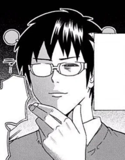 😏 Стикер «The Disastrous Life of Saiki K» для Telegram