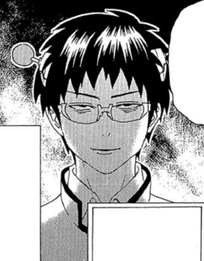 😈 Стикер «The Disastrous Life of Saiki K» для Telegram