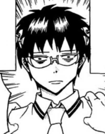 😳 Стикер «The Disastrous Life of Saiki K» для Telegram