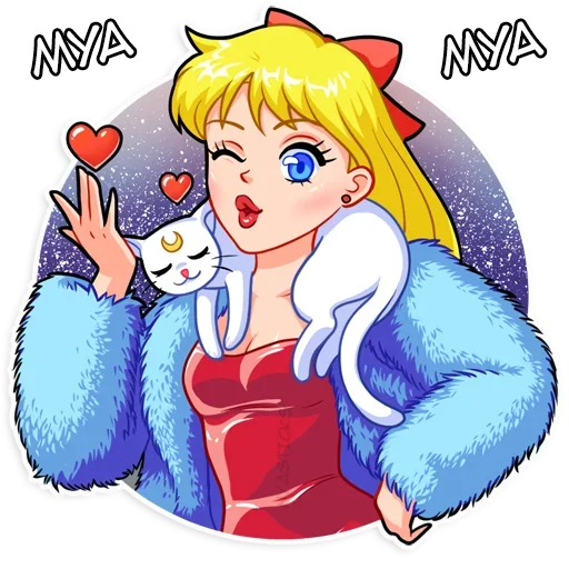 😘 Стикер «Сейлор Мун» для Telegram