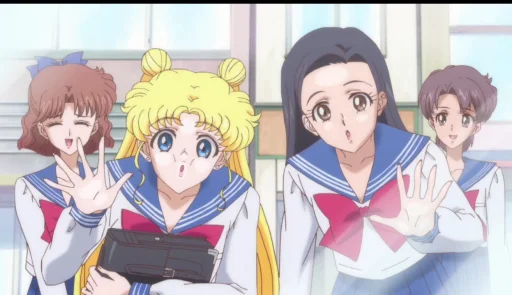 👩‍❤️‍💋‍👩 Стикер «Sailor Moon Crystal» для Telegram