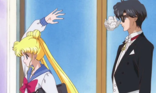 👩‍❤️‍👨 Стикер «Sailor Moon Crystal» для Telegram
