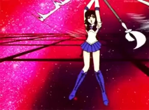 🔪 Стикер «Sailor Saturn» для Telegram