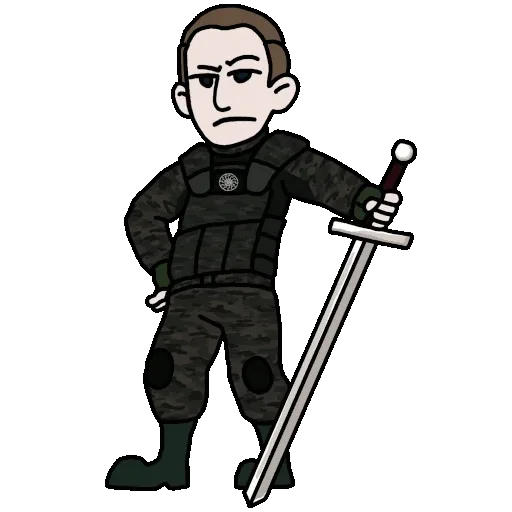 ⚔️ Стикер «Saint Tarrant Reboot» для Telegram