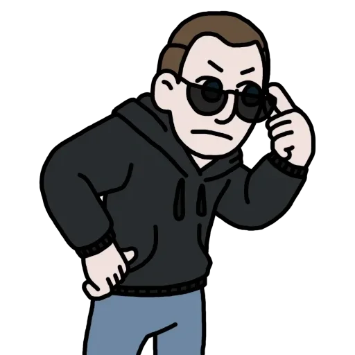 🧐 Стикер «Saint Tarrant Reboot» для Telegram